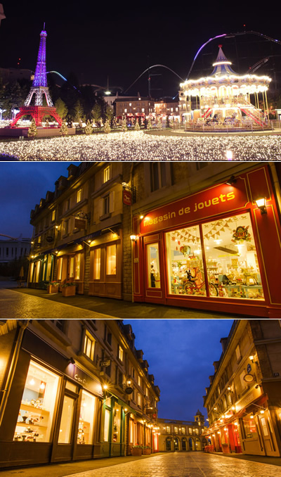 夜のライトアップもロマンチック